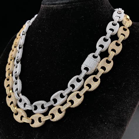 diamond gucci link chain.